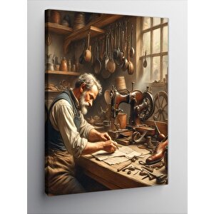 Kanvas Tablo Ayakkabı Tamircisi