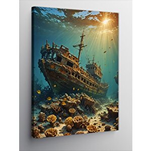 Kanvas Tablo Batık Gemi
