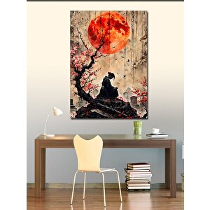 Kanvas Tablo Güneş Ve Japon Kadın