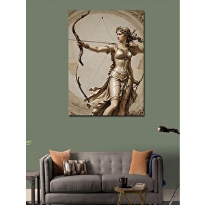 Kanvas Tablo Ok Atan Heykel 70x100 cm