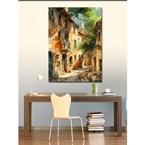 Kanvas Tablo Eski Evler 100x140 cm
