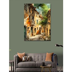 Kanvas Tablo Eski Evler 100x140 cm