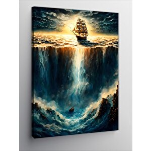 Kanvas Tablo Büyük Gemi Ve Akıntı 70x100 cm