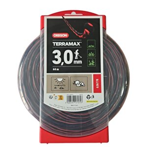 Misina 3.0mm 44m Siyah Kırmızı Burgulu