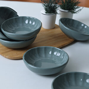 Granit Turkuaz Sirius Çerezlik / Sosluk 12 Cm 6 Adet Q07