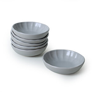 Mat Gri Sirius Çerezlik / Sosluk 12 Cm 6 Adet 995