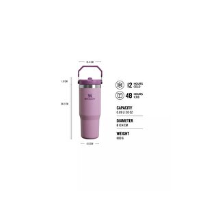 The Iceflow™ Flip Straw Tumbler 0.89l / 30oz Lila