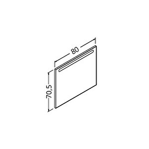 Levante 80 Cm Led Ayna