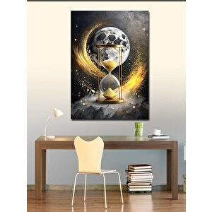 Kanvas Tablo Dolunay Ve Kum Saati 100x140 cm
