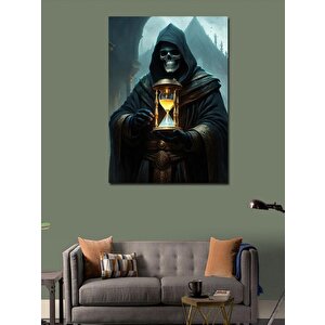 Kanvas Tablo Kum Saati Ve Ölüm Meleği 70x100 cm