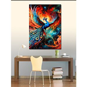 Kanvas Tablo Kızıl Kanatlı Tavus Kuşu 70x100 cm