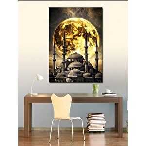 Kanvas Tablo Dolunay Ve Cami 70x100 cm