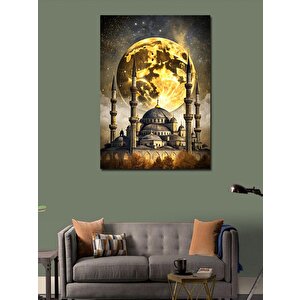 Kanvas Tablo Dolunay Ve Cami 100x140 cm