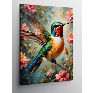 Kanvas Tablo Renkli Arı Kuşu 70x100 cm