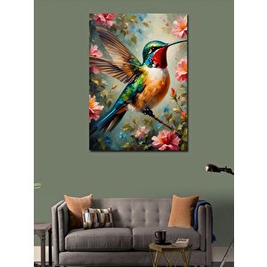 Kanvas Tablo Renkli Arı Kuşu 70x100 cm