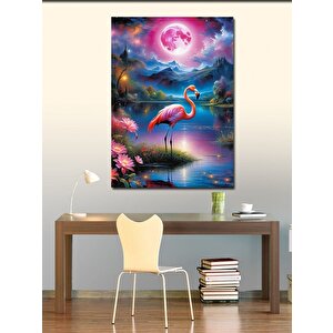 Kanvas Tablo Pembe Flamingo 70x100 cm