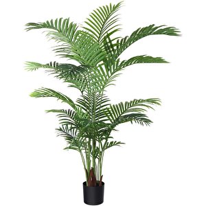 Yapay Ağaç Areka Ağacı Palmiye Ağacı Salon Bitkisi 195cm 21yaprak