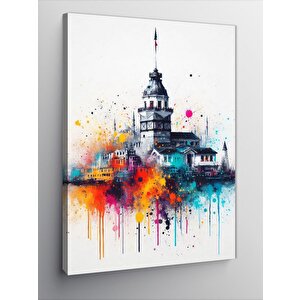 Kanvas Tablo İstanbul Kızkulesi Ve Tarihi Yerler
