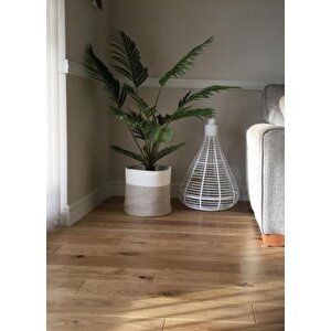Yapay Ağaç Areka Ağacı Palmiye Ağacı Salon Bitkisi 140cm Siyah Saksılı