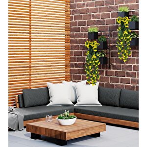 Yapay Çiçek Saksıda Sarkan Çiçek Sarı Begonvil 70*25