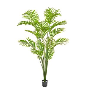 Yapay Ağaç Areka Ağacı Palmiye Ağacı Salon Bitkisi 195cm 16 Dev Yaprak