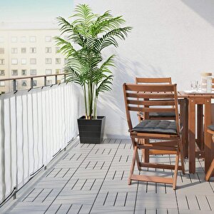 Yapay Ağaç Areka Ağacı Palmiye Ağacı Salon Bitkisi 195cm 16 Dev Yaprak