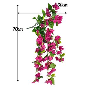 Yapay Çiçek Fuşya Begonvil Çiçeği 8dallı 70cm Sarkan Çiçek