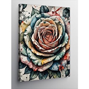 Kanvas Tablo Renkli Gül 100x140 cm