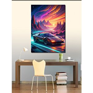 Kanvas Tablo Spor Araba 70x100 cm