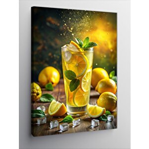 Kanvas Tablo Limonlar Ve Naneler