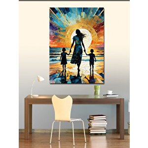 Kanvas Tablo Kadın Ve Çocukları 70x100 cm
