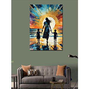 Kanvas Tablo Kadın Ve Çocukları 70x100 cm
