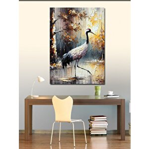 Kanvas Tablo Leylek Ve Manzara 70x100 cm
