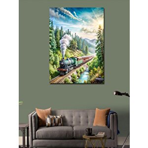 Kanvas Tablo Tren Manzarası 70x100 cm