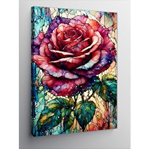 Kanvas Tablo Kırmızı Gül 70x100 cm