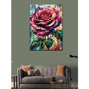 Kanvas Tablo Kırmızı Gül 70x100 cm