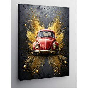 Kanvas Tablo Kırmızı Klasik Araba 70x100 cm