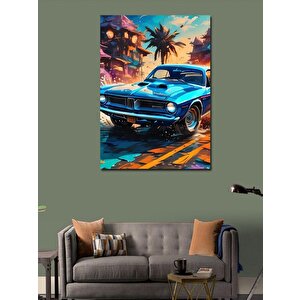 Kanvas Tablo Klasik Spor Araba 100x140 cm