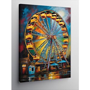 Kanvas Tablo Yağlı Boya Dönme Dolap 70x100 cm