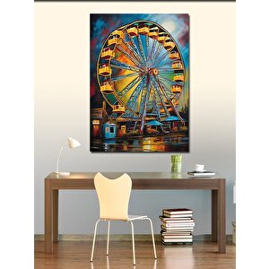 Kanvas Tablo Yağlı Boya Dönme Dolap 70x100 cm