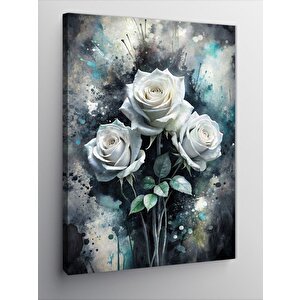Kanvas Tablo Beyaz Güller 70x100 cm