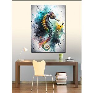 Kanvas Tablo Renkli Fon Denizatı 70x100 cm
