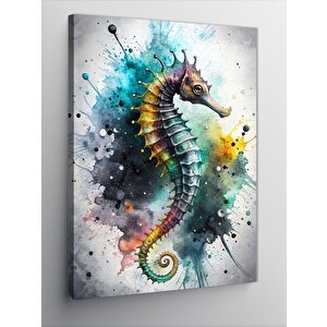 Kanvas Tablo Renkli Fon Denizatı 100x140 cm