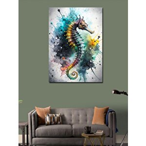 Kanvas Tablo Renkli Fon Denizatı 100x140 cm