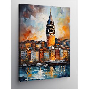 Kanvas Tablo Galata Kulesi Manzarası
