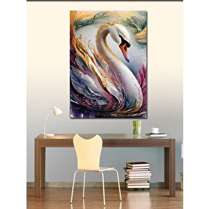 Kanvas Tablo Leylek Ve Desenler 100x140 cm