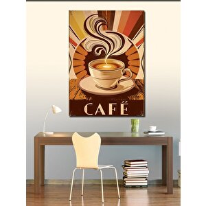 Kanvas Tablo Kahve Fincanı Ve Temalı 100x140 cm