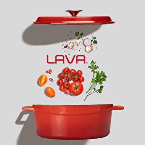 Lava Döküm Oval Tencere. Edition Serisi Ölçü 21x27cm.