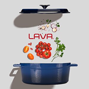 Lava Döküm Oval Tencere. Edition Serisi Ölçü 21x27cm.