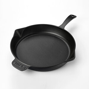 Döküm Yuvarlak Kızartma Tavası Döküm Demir Yekpare Saplı. Çap(ø)30cm